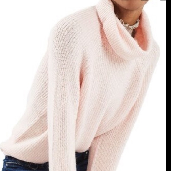 Topshop Blush Pink Oversized Sweater